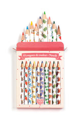 10 mini coloured pencils