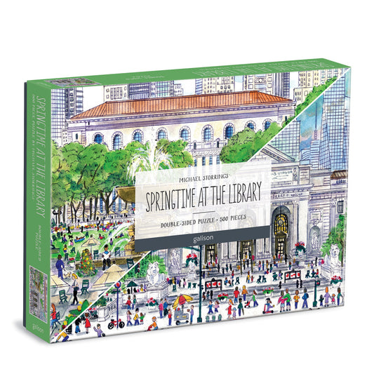 springtime at the library 500pce puzzle