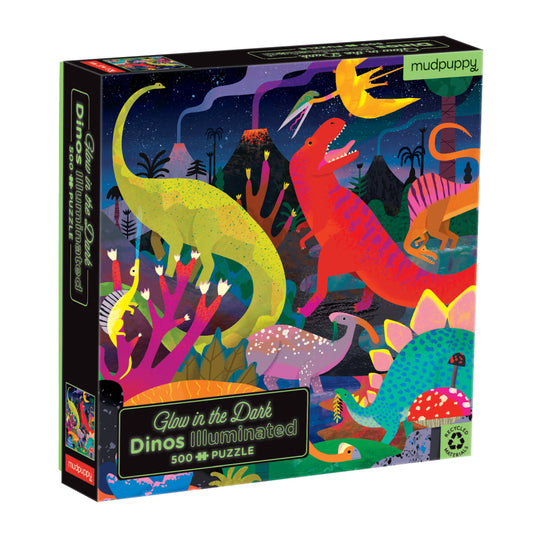 Dinos illuminated puzzle 500pc