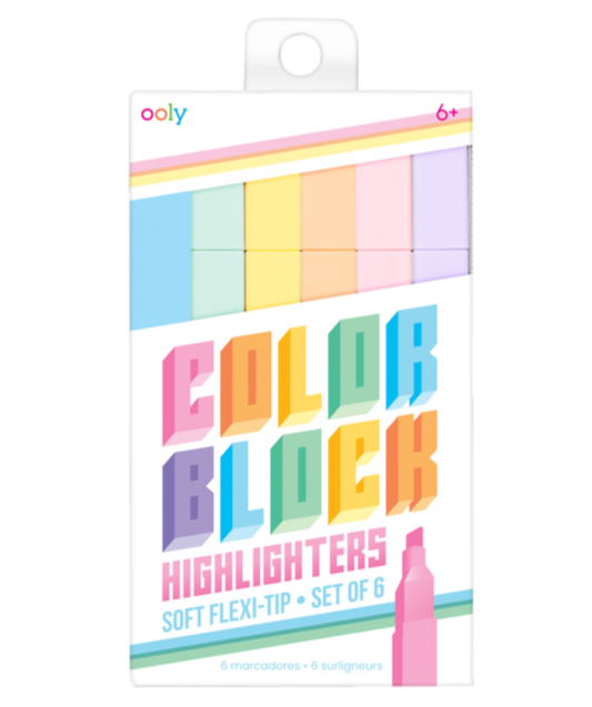 colour block highlighters set of 6