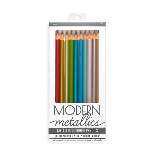 modern metallics- metallic coloured pencils