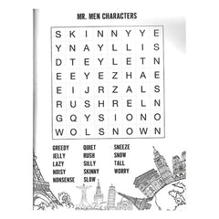 colouring and word search book