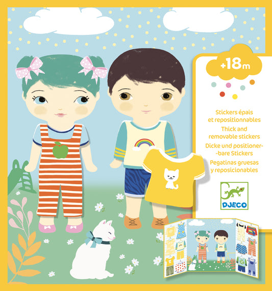 Clothes stickers set