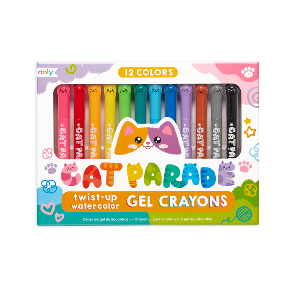 cat parade twist-up watercolour gel crayons