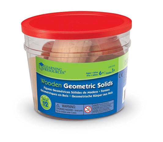 wooden geometric solids