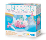 unicorn crystal terrarium