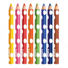 8 colouring pencils for little ones