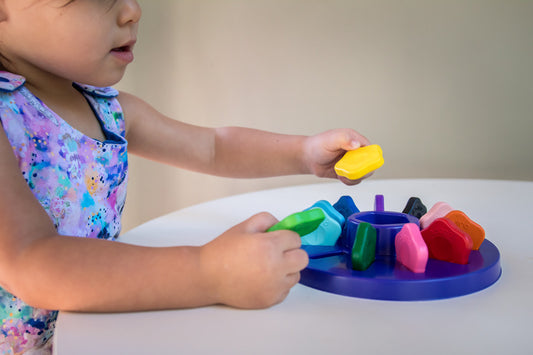 12 flower crayons for toddlers