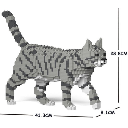 Jekca Grey Tabby Cat 03S-M03