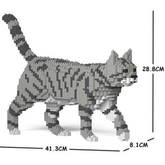 Jekca Grey Tabby Cat 03S-M03