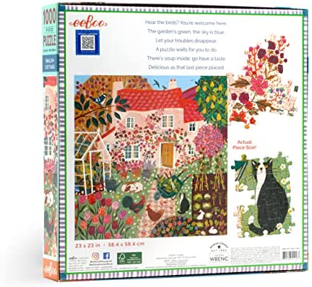 eeboo 1000 pc English cottage puzzle