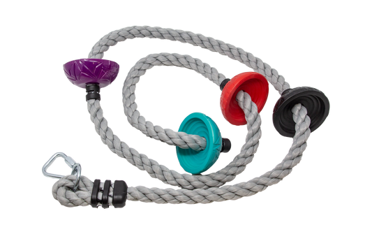 slackers ninja rope with foot holds