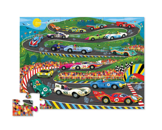 race day floor puzzle 36pc