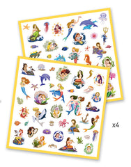 Djeco - 160 mermaid stickers