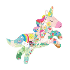 40 piece shaped jigsaw puzzle unicorn