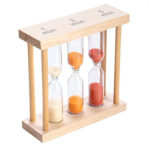 3 in 1 sand timer - wood