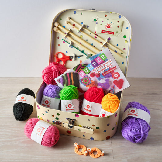 Bumper knitting and crochet kit