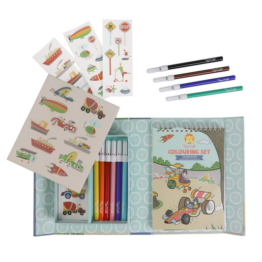 colouring set- transport