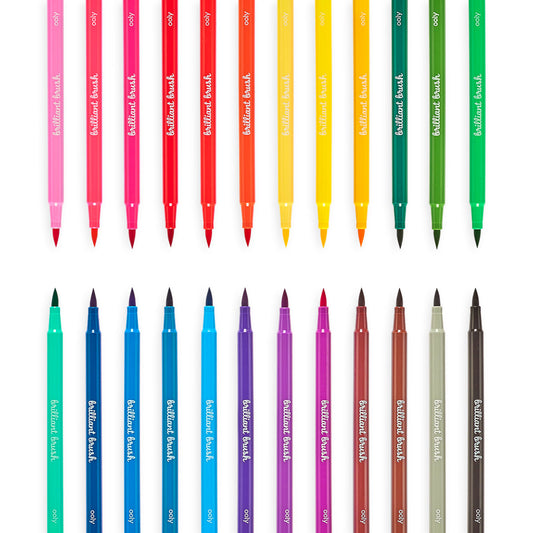 Brilliant Brush Markers 24