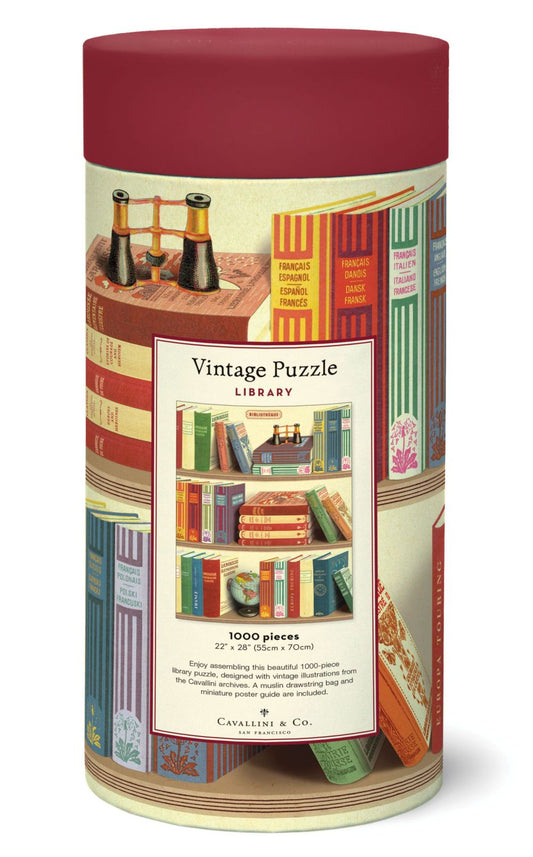 library vintage 1000pc puzzle