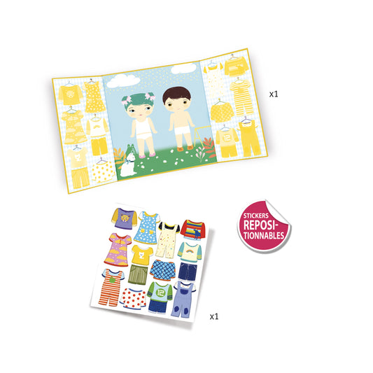 Clothes stickers set