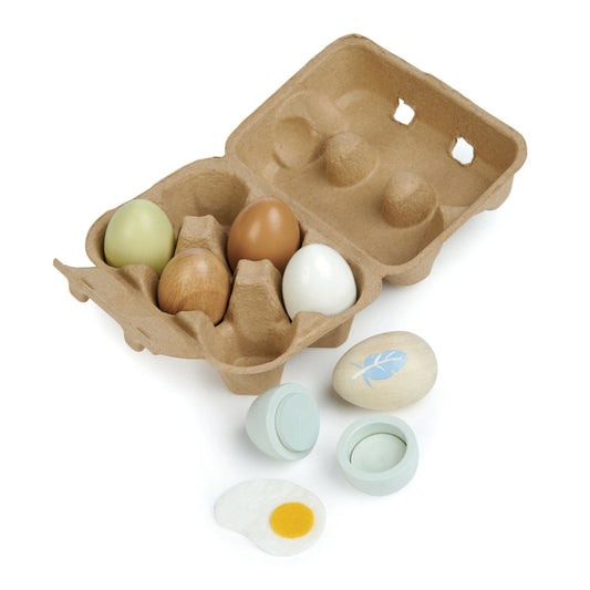 Tender leaf toys - wooden eggs