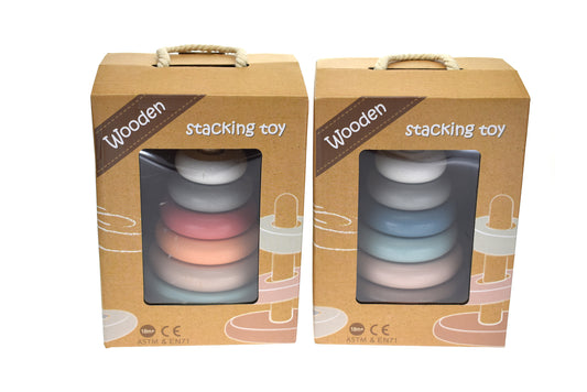 calm & breezy wooden stacking toy