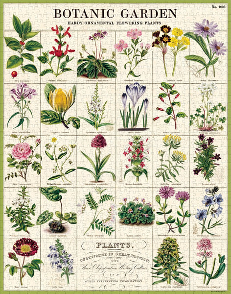 vintage puzzle - botanic garden 1000pc