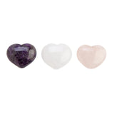 Gemstone crystal hearts
