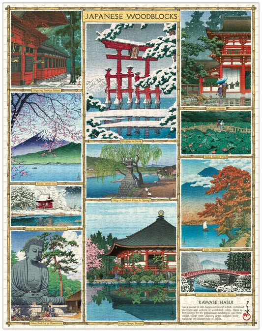 Japanese woodblocks vintage 1000pc puzzle