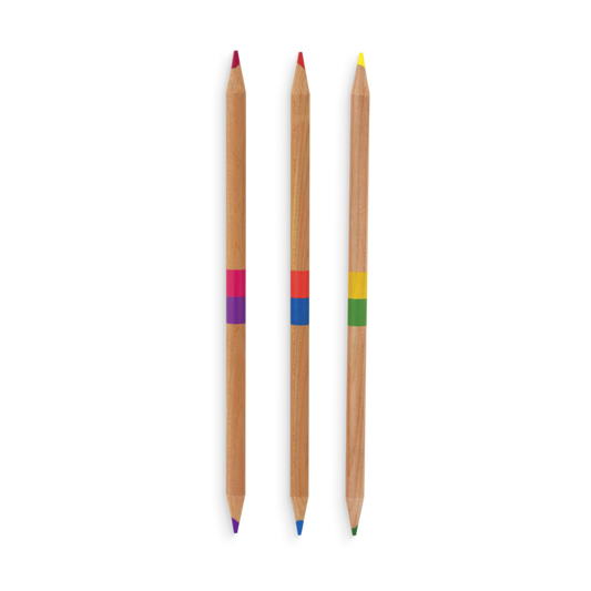 2 of a kind double ended coloured pencils