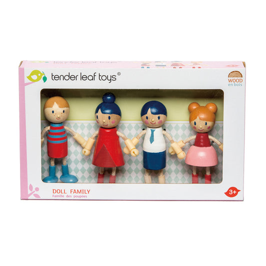 wooden doll family - flexible