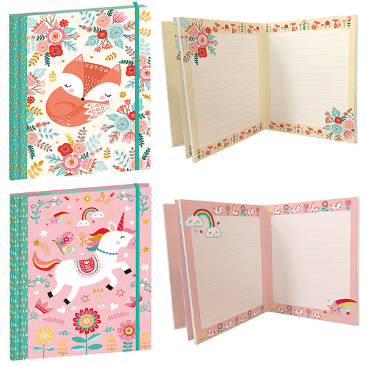 janod notebook unicorn & fox