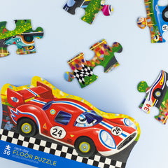 race day floor puzzle 36pc