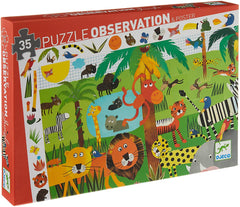 observation puzzle- jungle 35pc