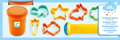 8 cookie cutters and 1 rolling pin