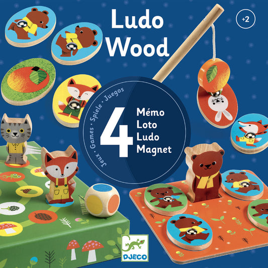 Ludo wood- 4 games