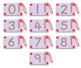 magnetic writing board- numbers 10pc