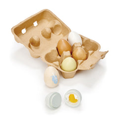 Tender leaf toys - wooden eggs