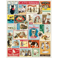 cats and kittens vintage puzzle 1000pc