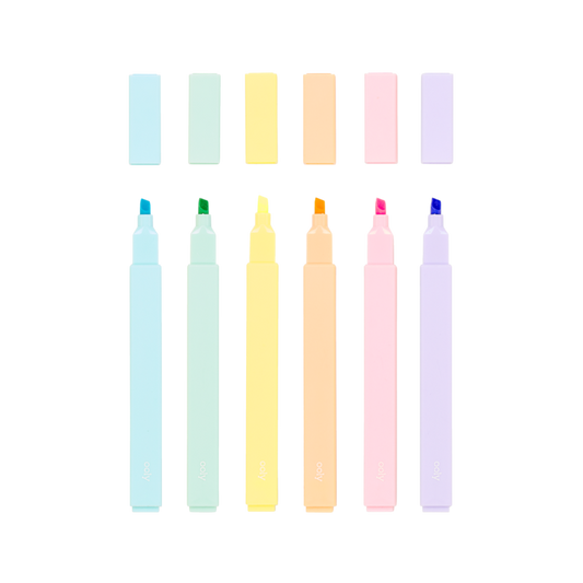 colour block highlighters set of 6