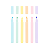 colour block highlighters set of 6
