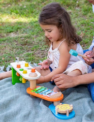 xylophone & hammering bench