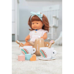 doll wooden tea set