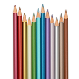 modern metallics- metallic coloured pencils