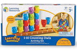 1-10 counting owls activity set