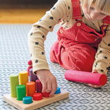 grimms stacking game small rainbow rollers