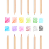 unmistakeables 12 erasable coloured pencils