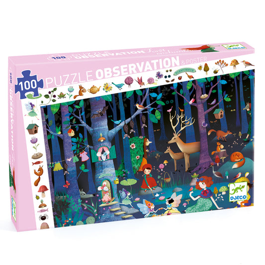 Observation puzzle - enchanted forest 100pc