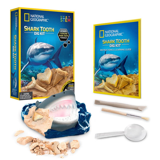 national geographic shark tooth dig kit